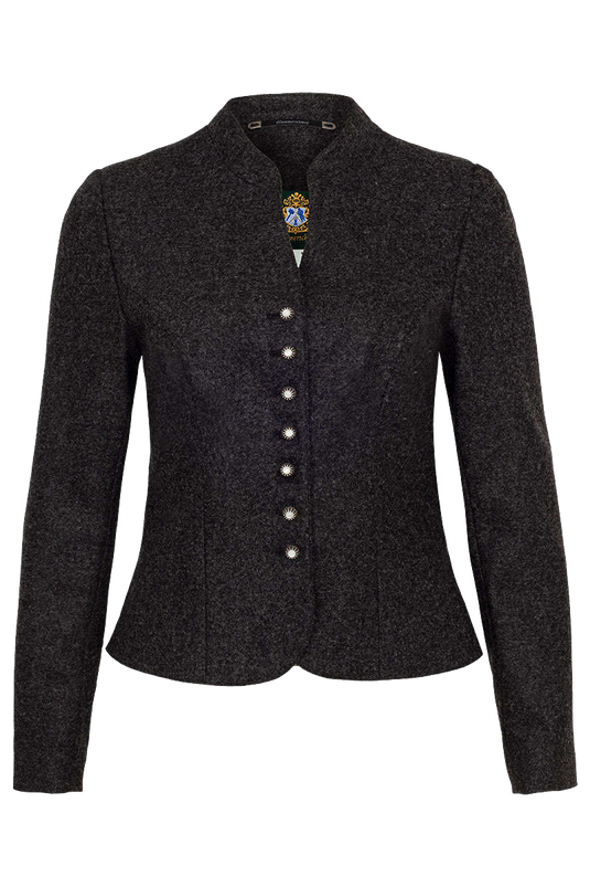 Damen Trachten Lodenblazer Stretch - anthrazit