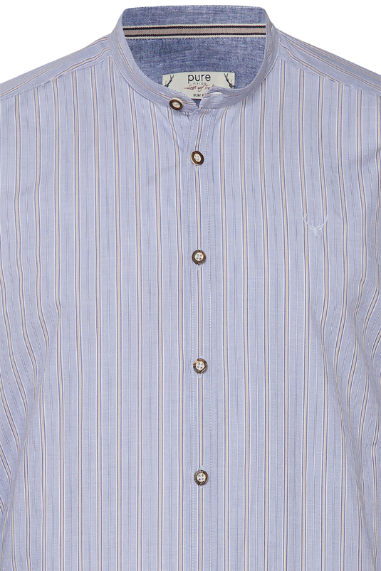 _163-STREIFEN MITTELBLAU