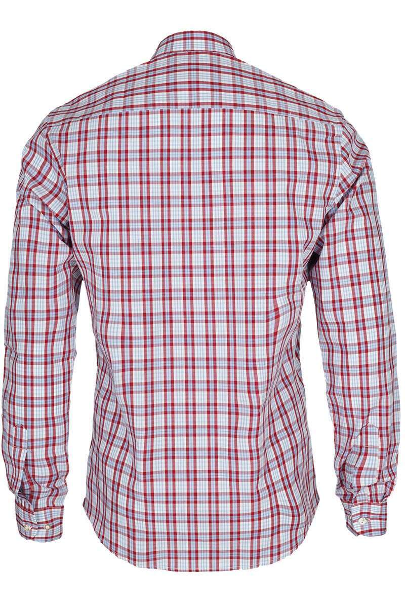 Hemd Slim-Fit hellblau-rot-wei kariert Bild 2