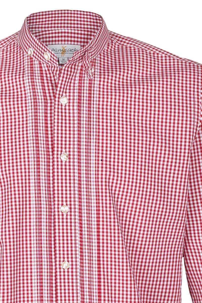 Stehbundhemd Slim-Fit Vichy rot Bild 2