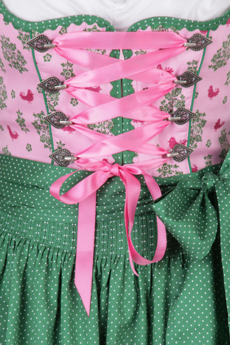 Dirndl kurz rosa-grn Bild 2