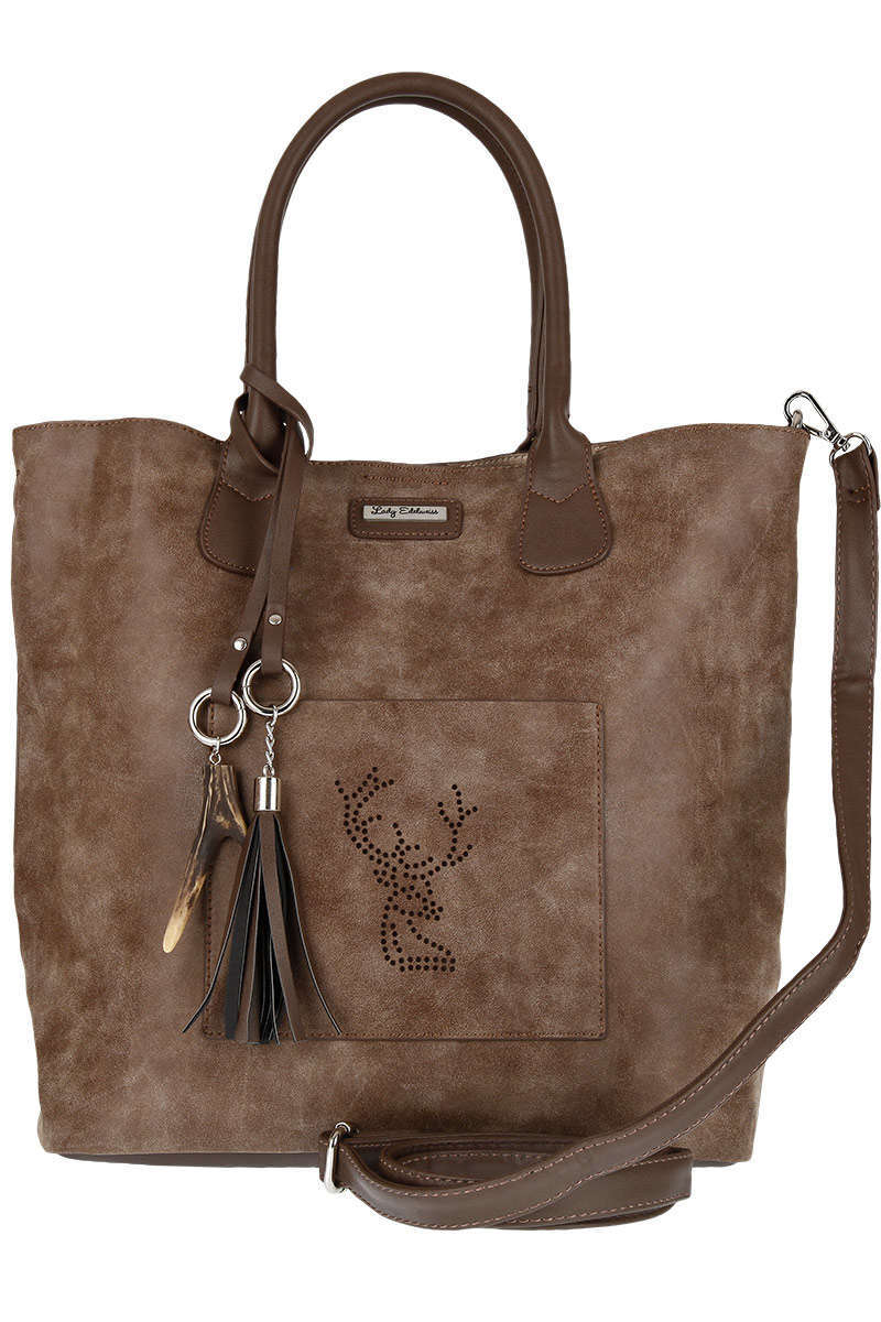 Damen Trachten Shopper braun