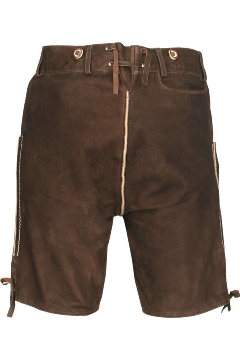 kurze Lederhose Wildbock dunkelbraun Bild 2