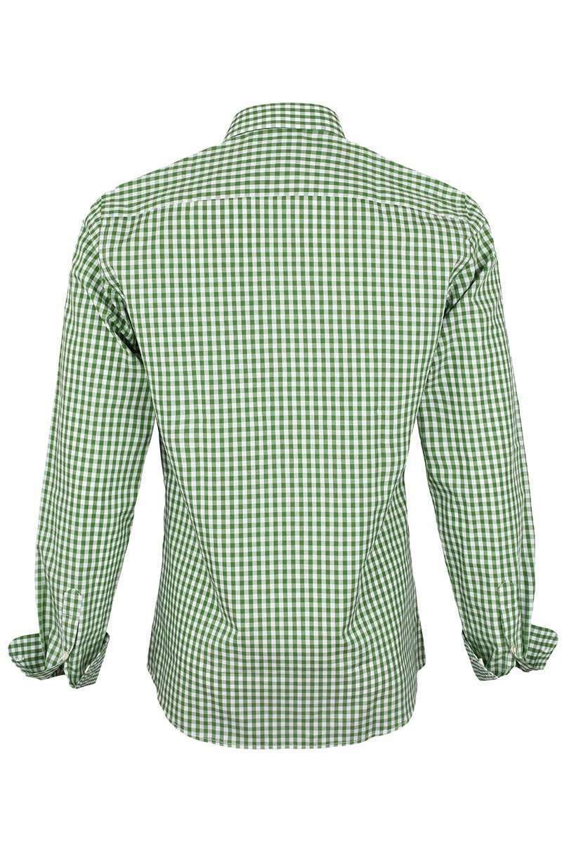 Trachtenhemd Slim Fit kariert grasgrün Bild 2