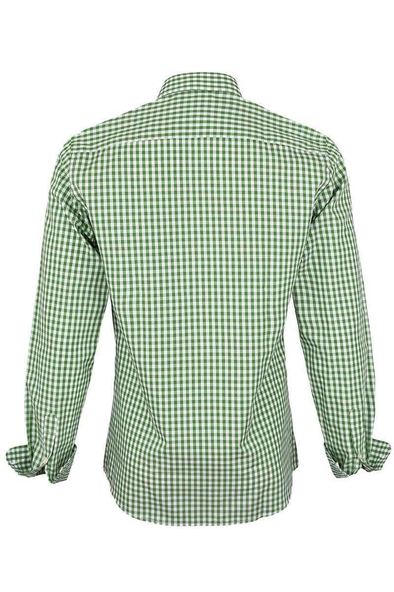 Trachtenhemd Slim Fit kariert grasgrn Bild 2