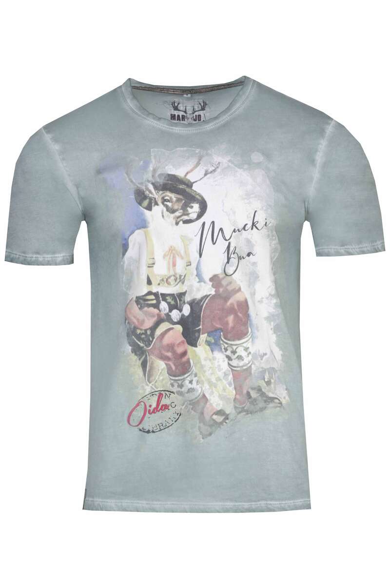 Herren T-Shirt 'Mucki Bua' graublau