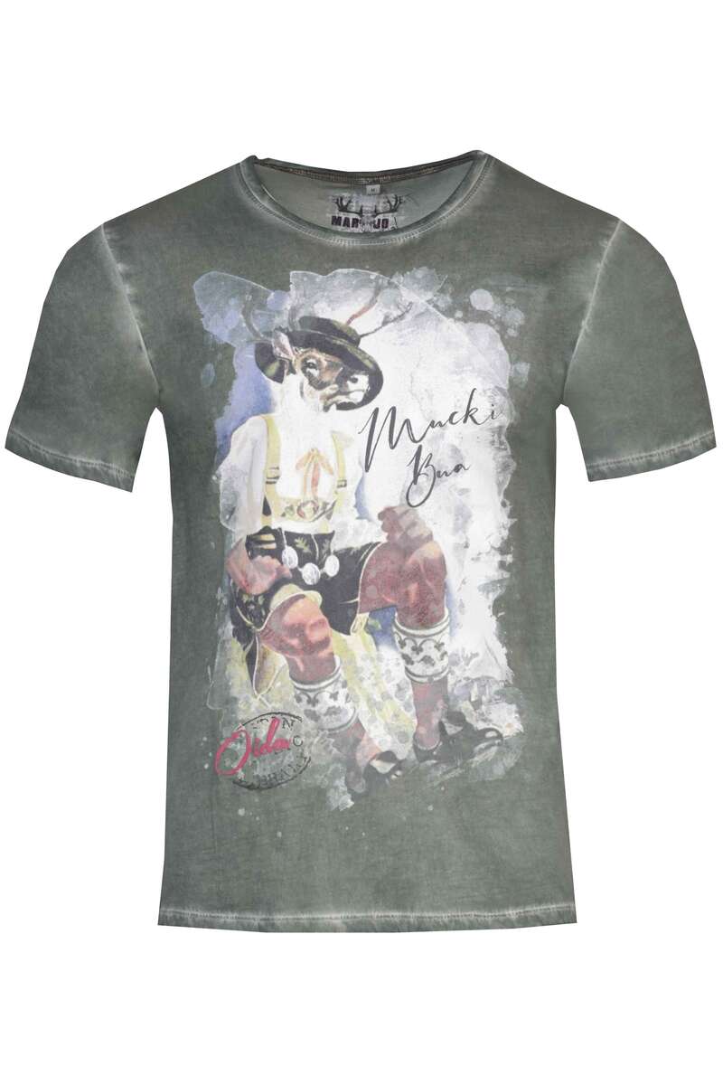 Herren T-Shirt 'Mucki Bua' lorbeer