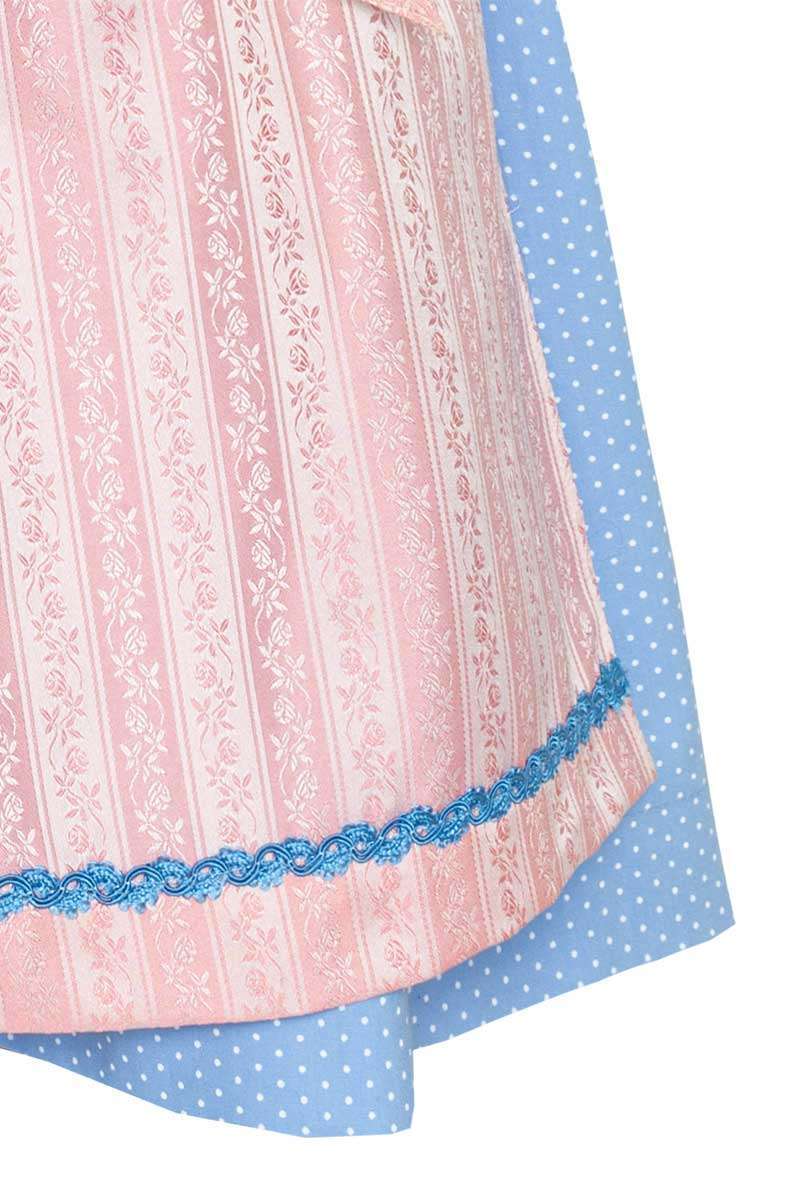 Kinderdirndl mit Bluse hellblau rosa Bild 2