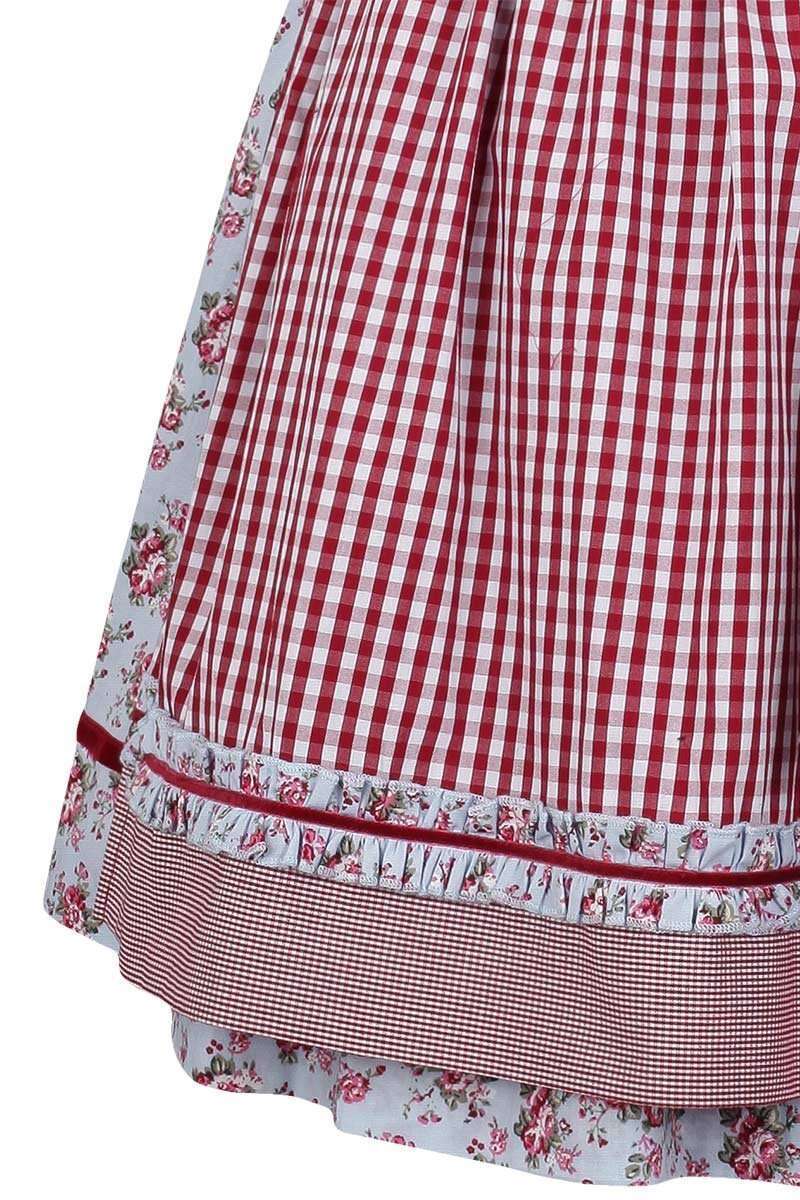 Krger Blumendirndl kurz blau rot Bild 2