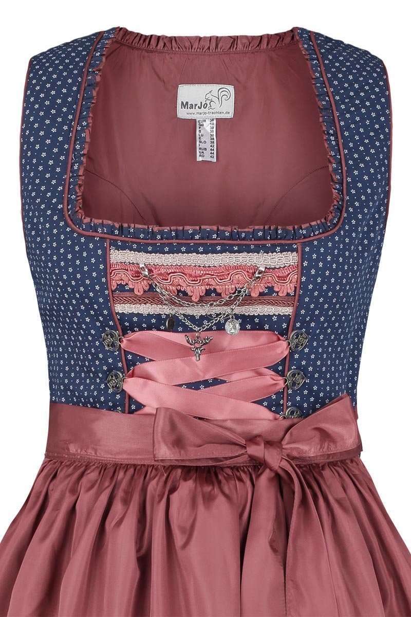 Minidirndl blau pflaume Bild 2