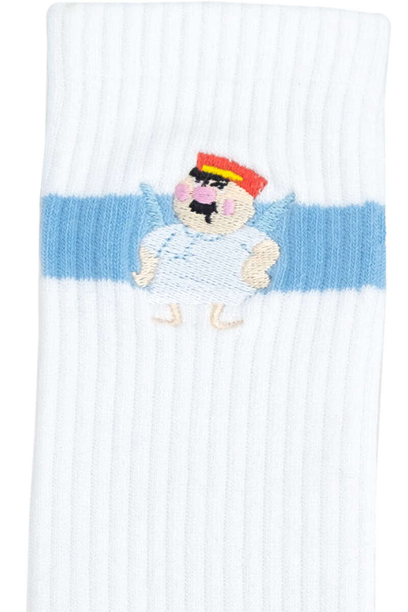 Herren-Sportsocken mit Motiv 'ENGEL ALOISIUS' wei Bild 2