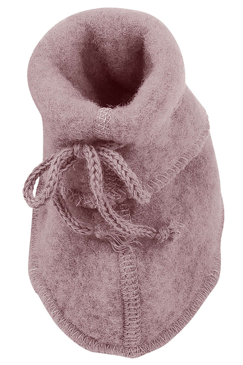 Baby Schühchen aus Bio-Wollfleece rosenholz Bild 2