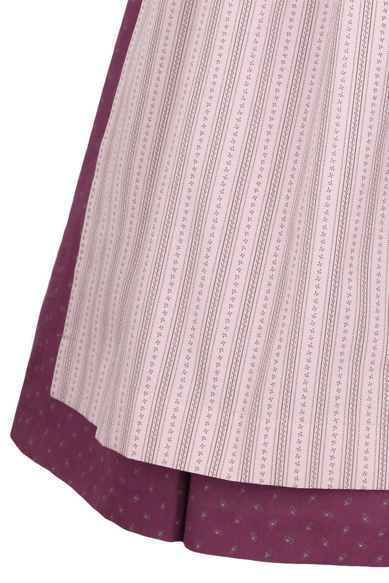 Waschdirndl Stretch hochgeschlossen aubergine Bild 2