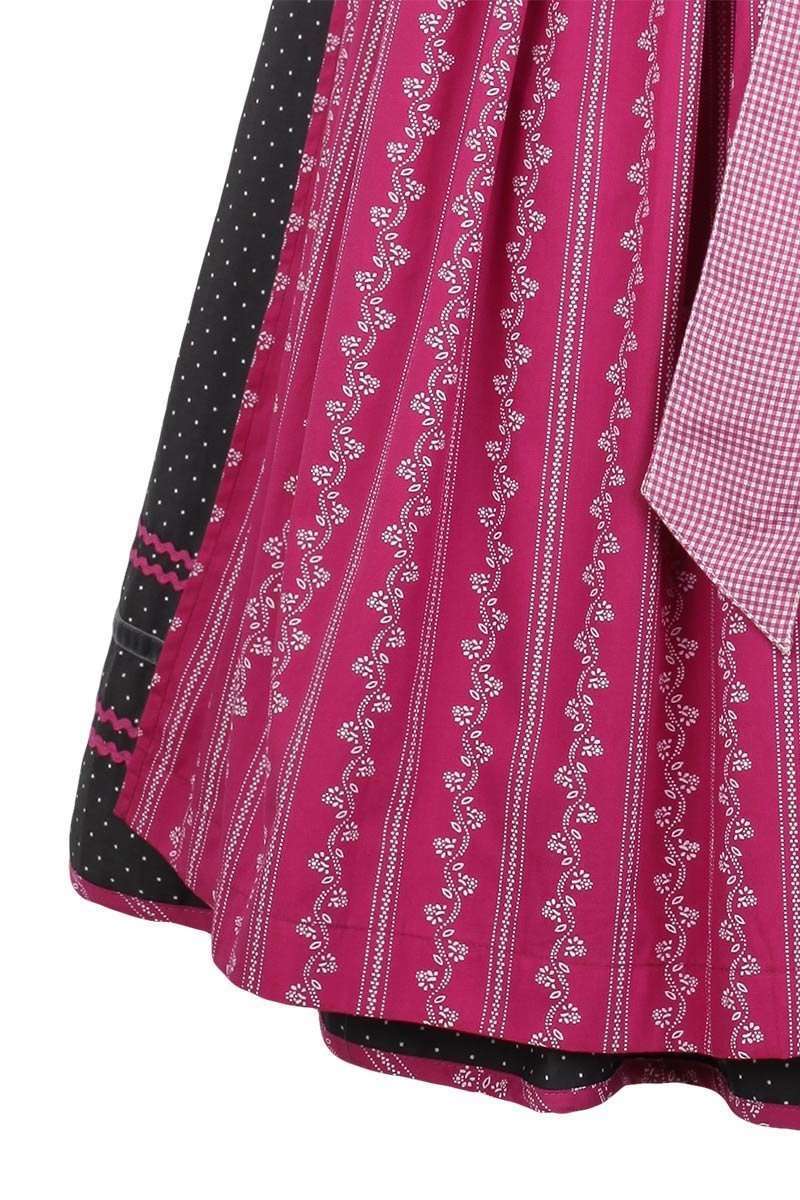 Baumwolldirndl kurz grau pink Bild 2