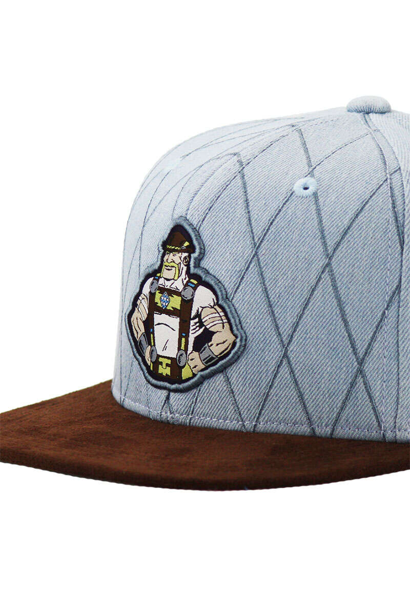 Snapback Cap TRACHTMAN jeansblau braun Bild 2