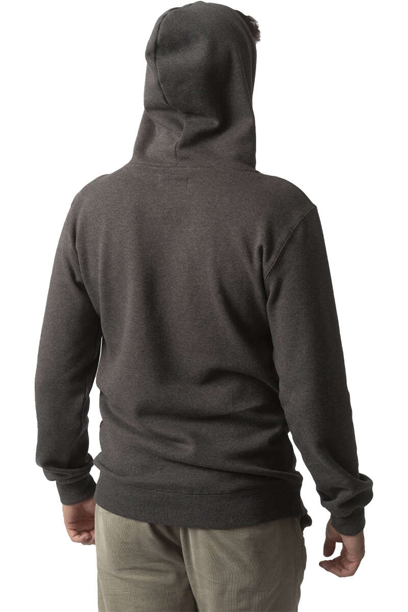 Herren Kapuzenpullover Herz dunkelgrau Bild 2