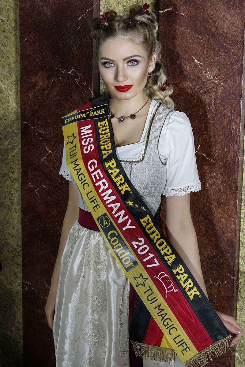 Miss Germany exklusive Trachtenkollektion - Dirndl sand wein Bild 2