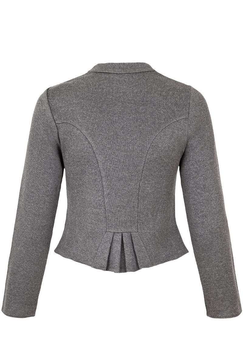 Dirndljacke grau meliert Bild 2
