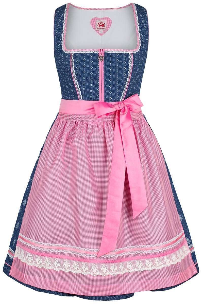 Dirndl Mini jeans pink