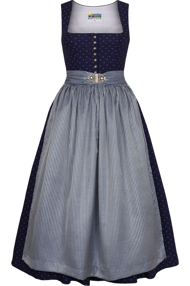 Dirndl lang marine