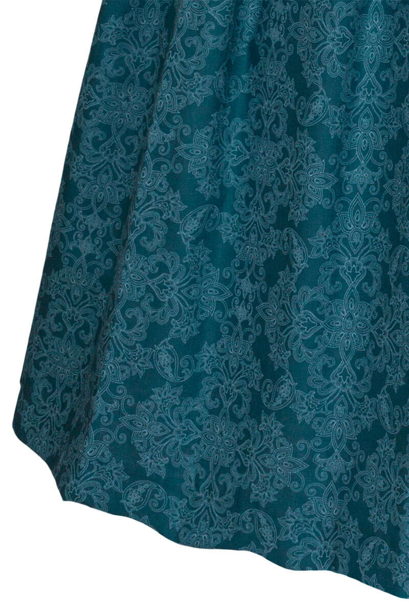 Leinendirndl lang trkis Bild 2