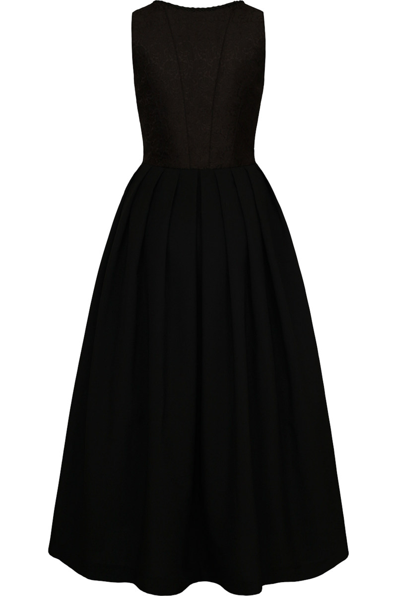 Dirndl lang ohne Schrze schwarz Bild 2