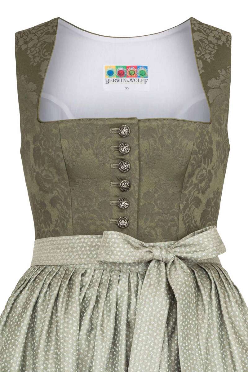 Midi Stretchdirndl Jacquard-Oberteil oilv Bild 2