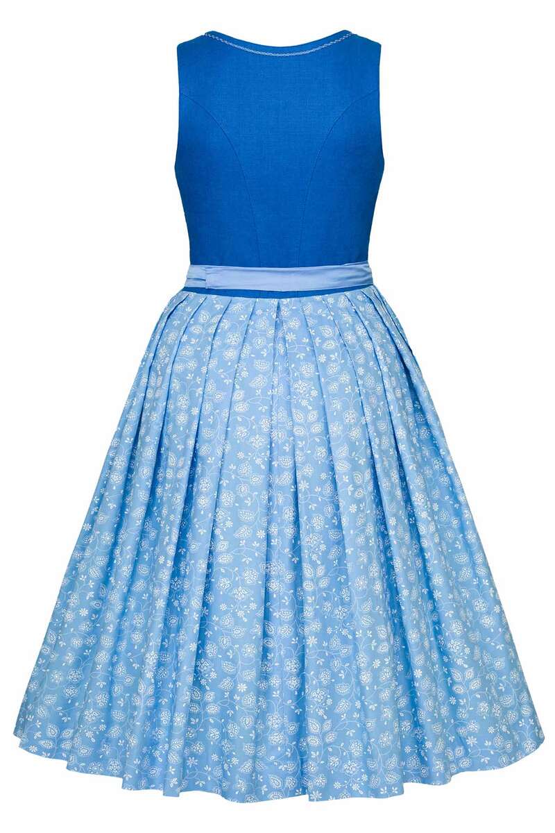 Leinendirndl Midi hellblau Bild 2