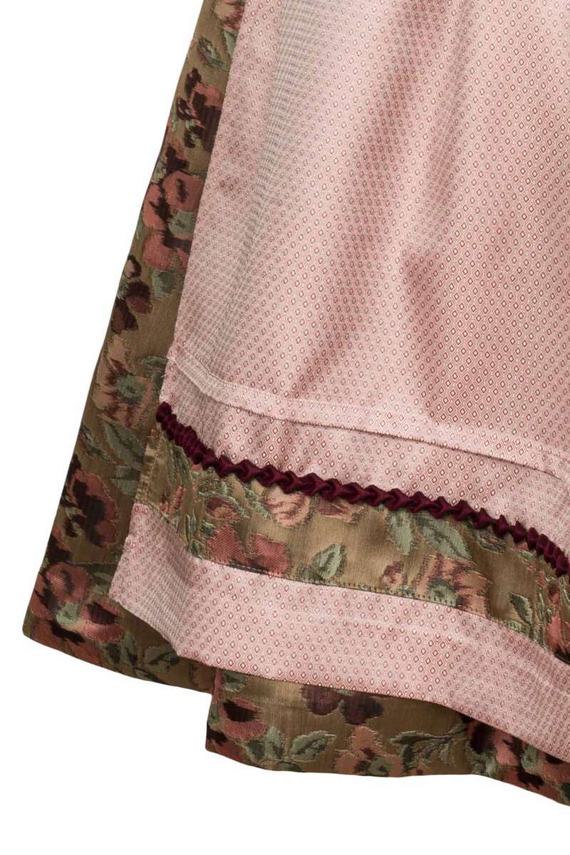 Midi-Dirndl mit Schchen und Blumenmuster altrosa Bild 2