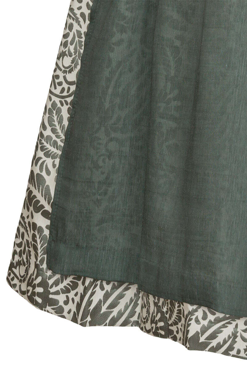 Midi-Dirndl Blumenprint oliv Bild 2