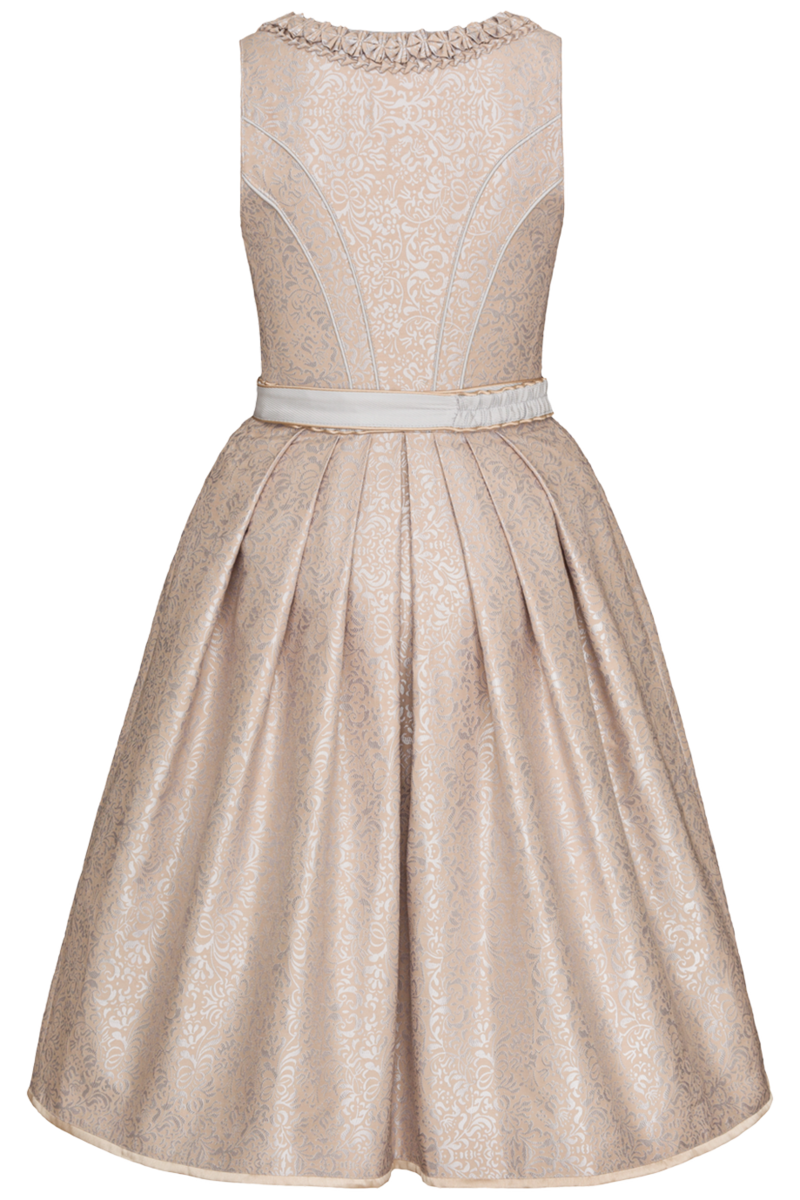 Midi-Dirndl mit Metallschliee grau Bild 2