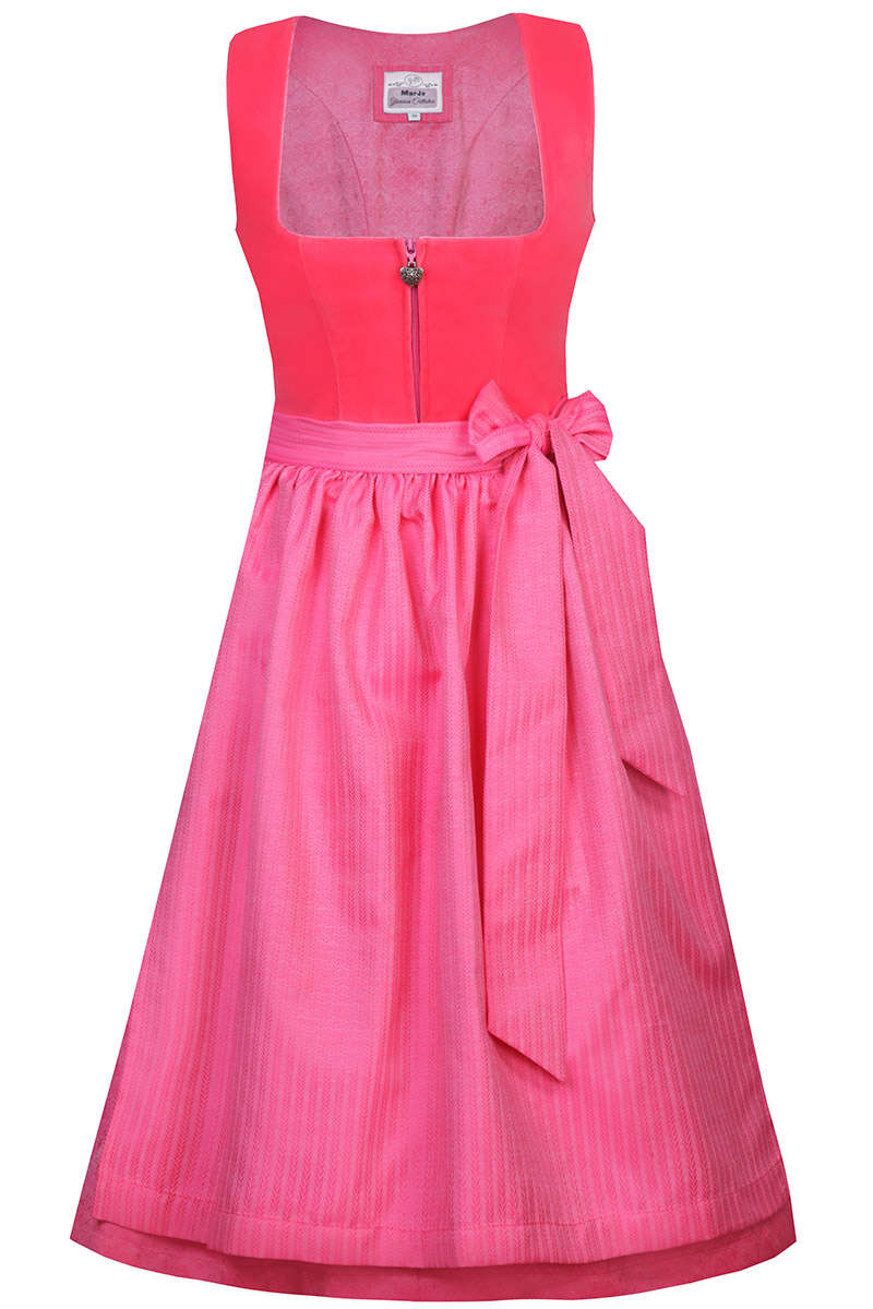 Samitdirndl Midi pink