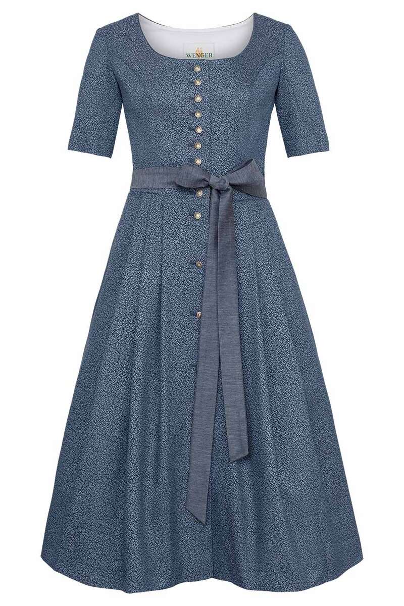 Midi-Dirndl mit kurzen rmeln Dirndlkleid marine