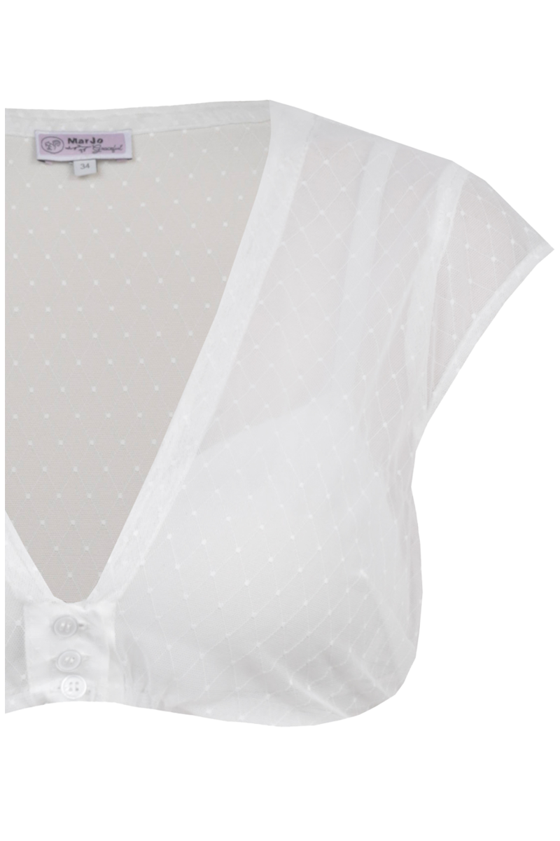 Dirndlbluse Flgelrmel offwhite Bild 2