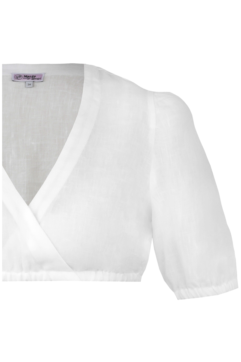 Dirndlbluse mit halblangen rmeln offwhite Bild 2