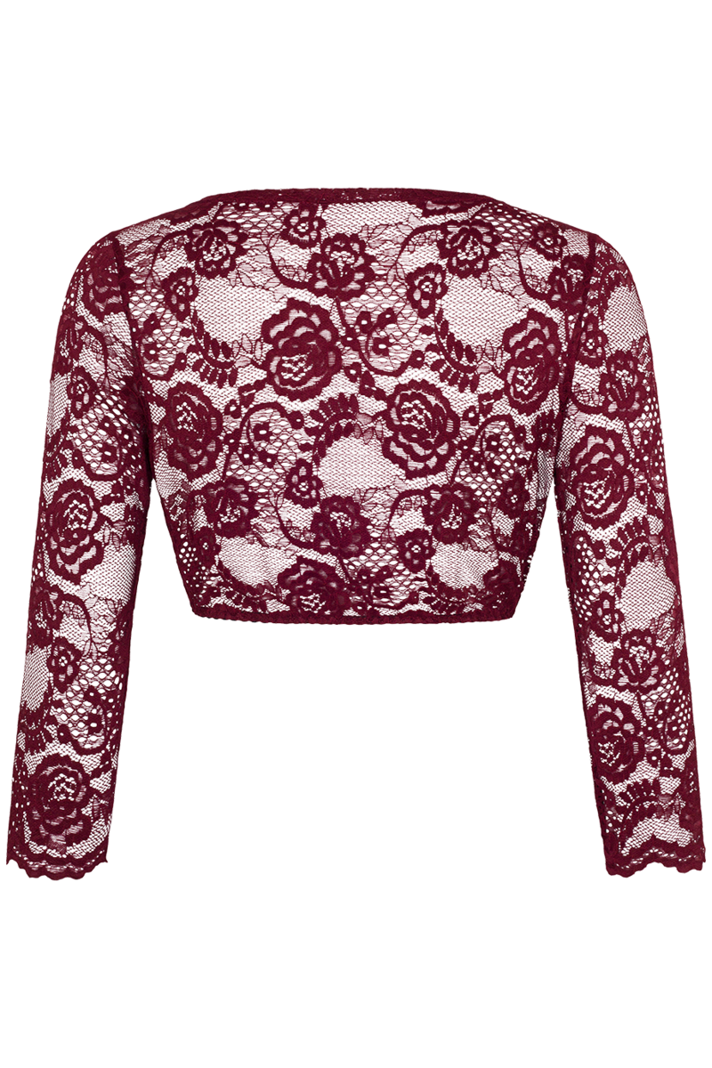 Dirndlbluse zum Knpfen mit -langen rmel  beere Bild 2