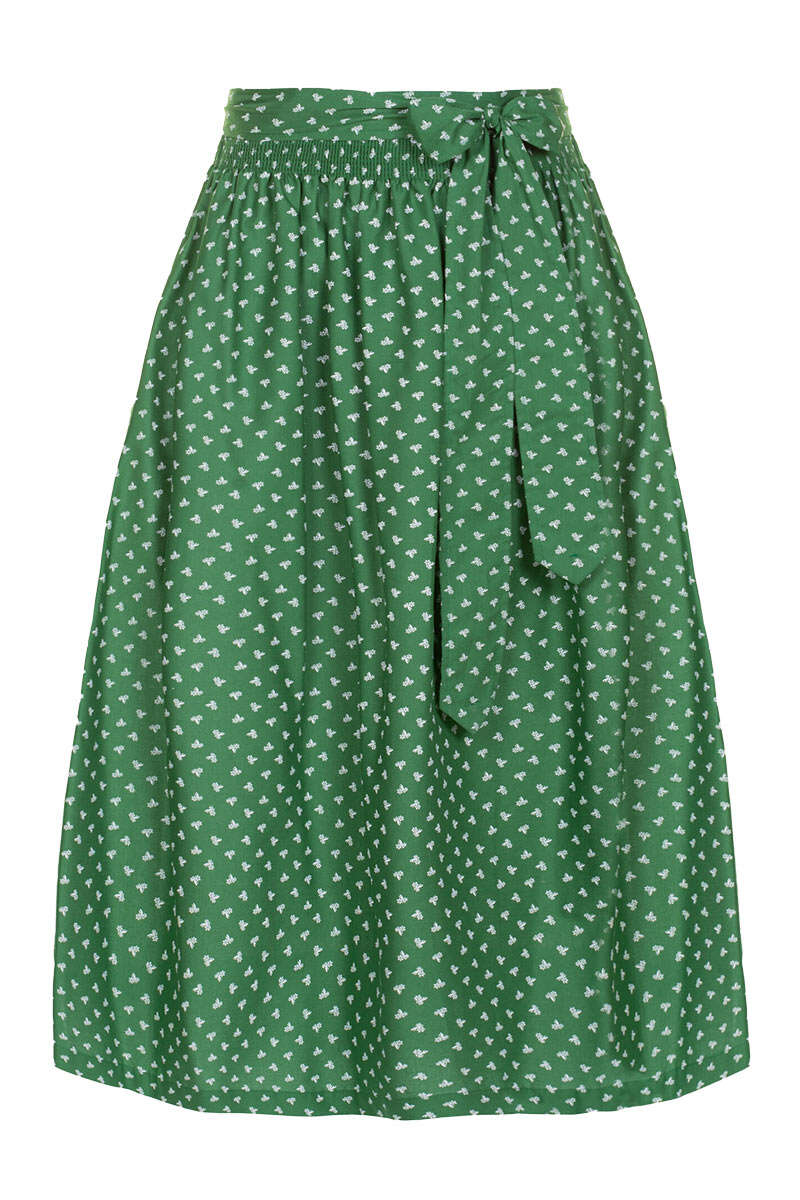 Midi-Dirndlschrze mit Blumenmuster 70cm grn