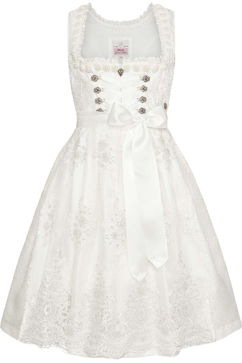 Brautdirndl Midi offwhite