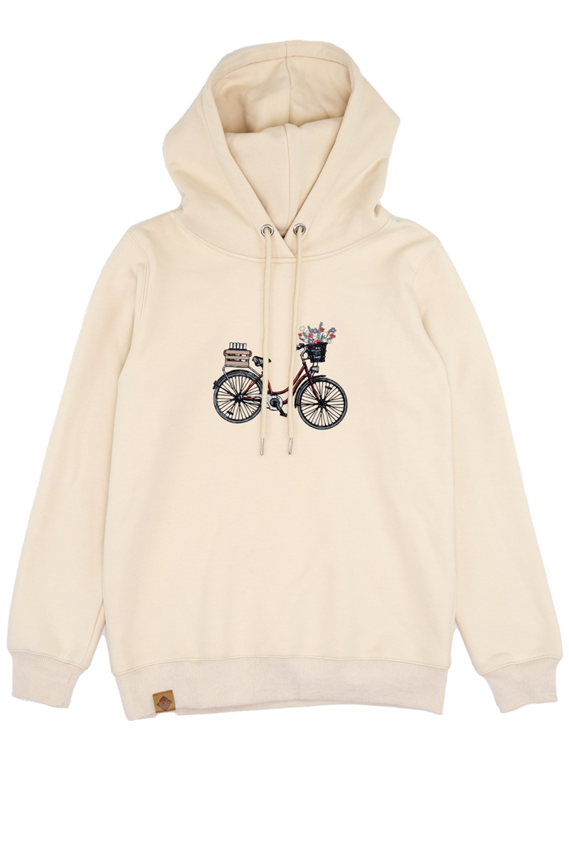 Damen Pullover 'Expresslieferdienst' beige