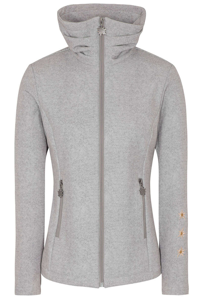 Alpine Damen Softshell-Jacke wasserabweisend hellgrau Bild 2