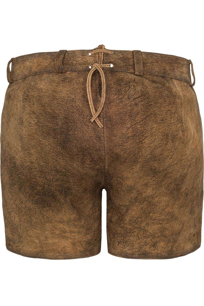 Kurze Damen-Lederhose Short mandelbraun Bild 2