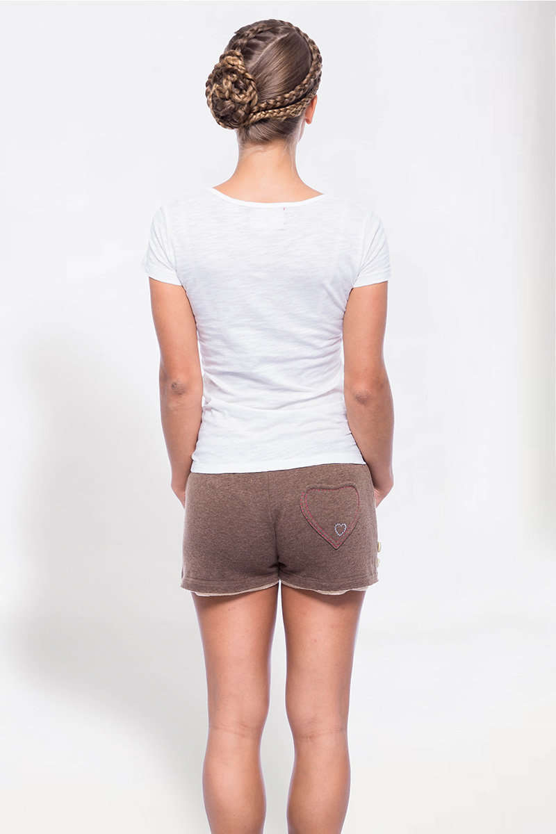 Damen Stoffshorts in Lederhosenoptik Bild 2