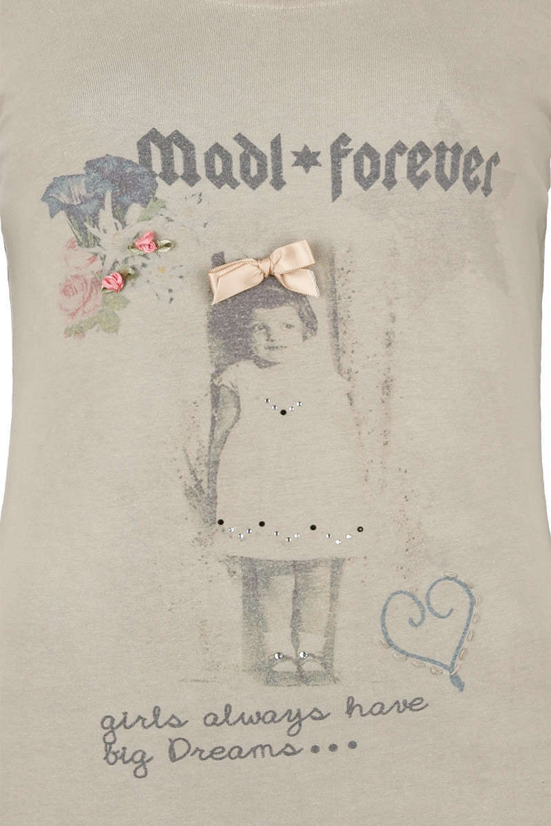 Trachten Damen T-Shirt oliv Madl forever Bild 2