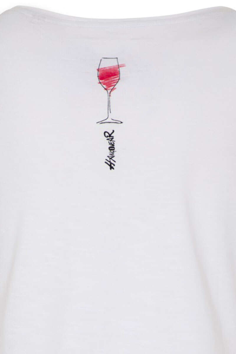 Damen T-Shirt 'WEINzigartig' wei Bild 2