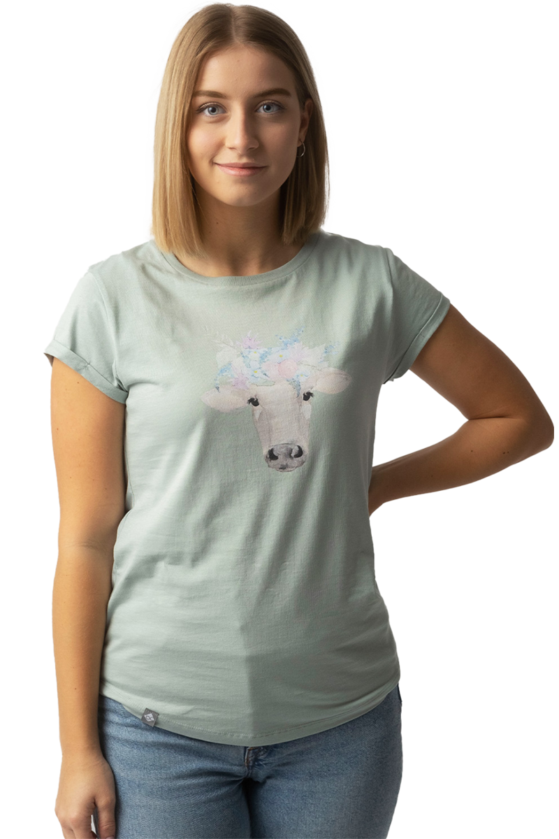 Damen T-Shirt 'Almantrieb' mintgrn Bild 2