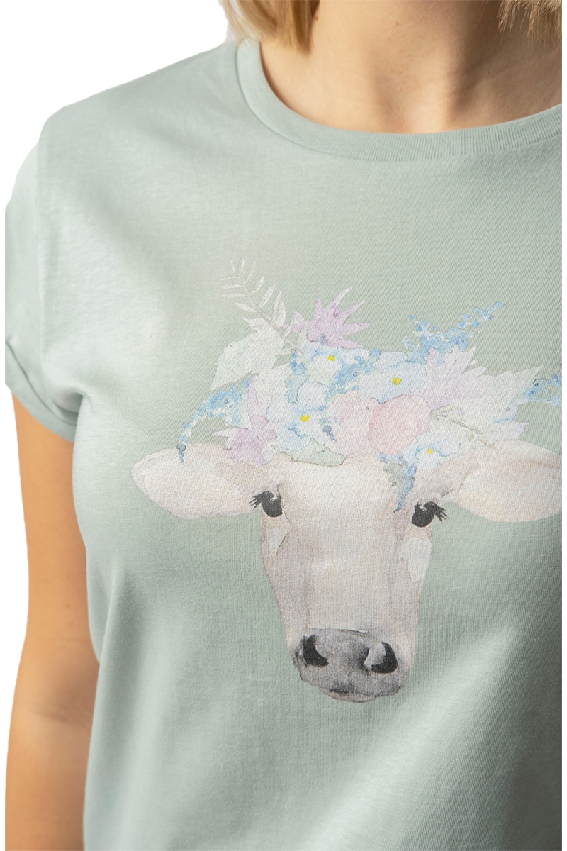 Damen T-Shirt 'Almantrieb' mintgrn Bild 2
