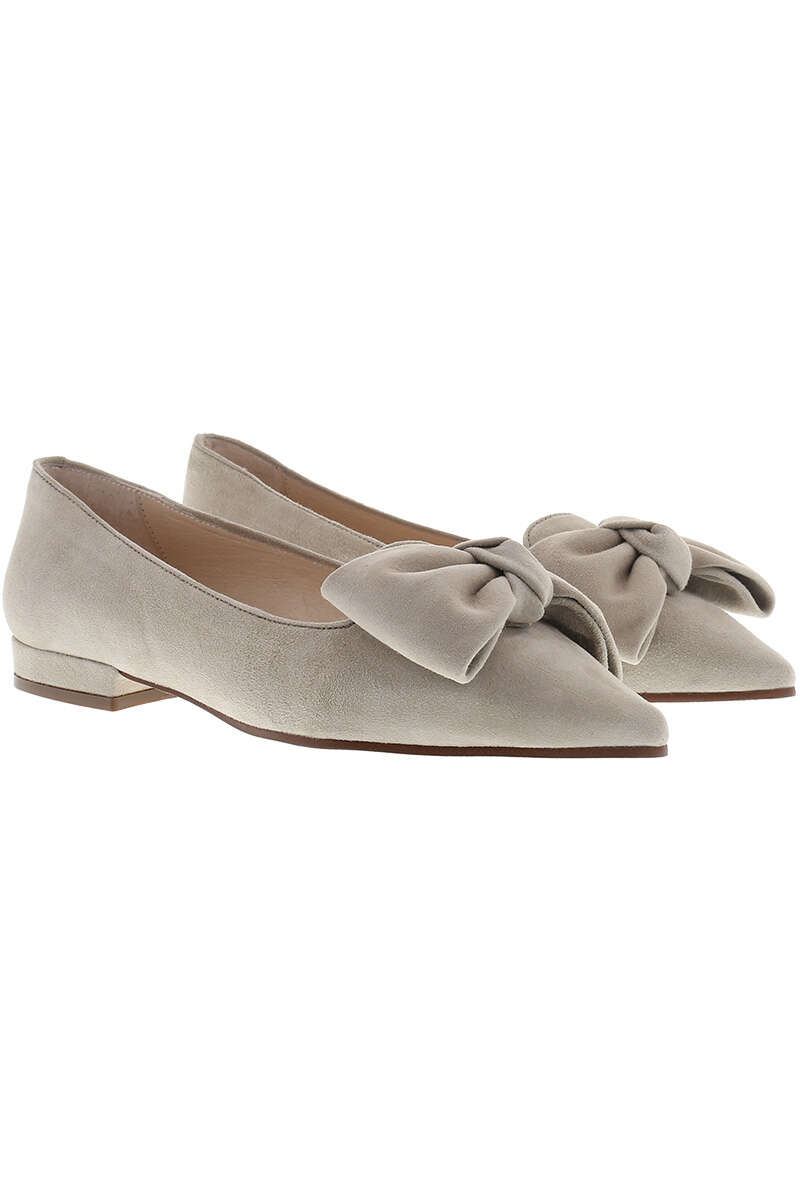 Trachten-Pumps mit Schleife corda beige