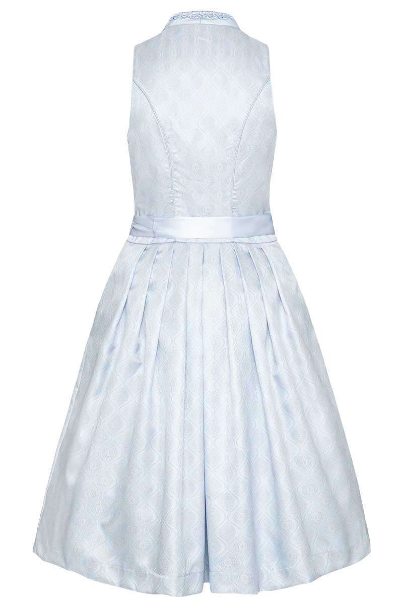 Midi Dirndl mit Schneewittchenkragen hellblau Bild 2