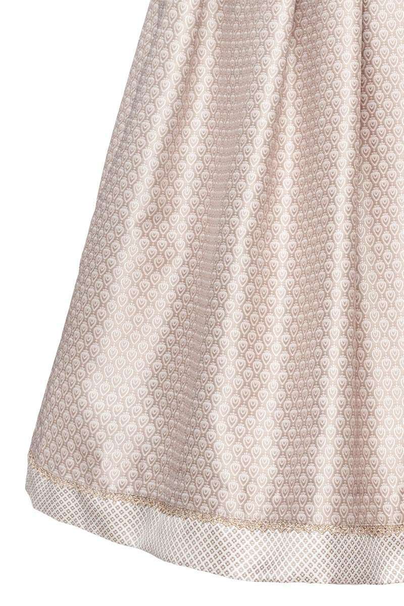 Mini Dirndl mit bestickter Schrze creme rosa Bild 2