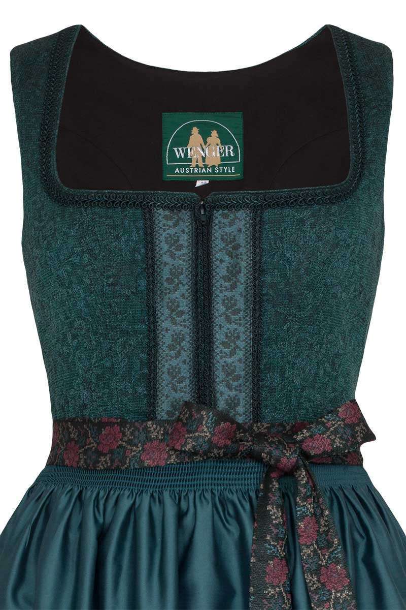 Midi-Dirndl Stretch petrol Bild 2